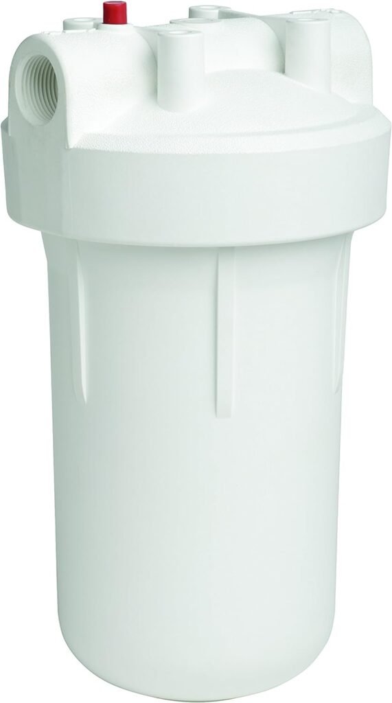 EcoPure EPWO4 Universal Large Capacity Whole Water Filter Housing-NSF Certified-Premium Filtration System-Built to Last, White