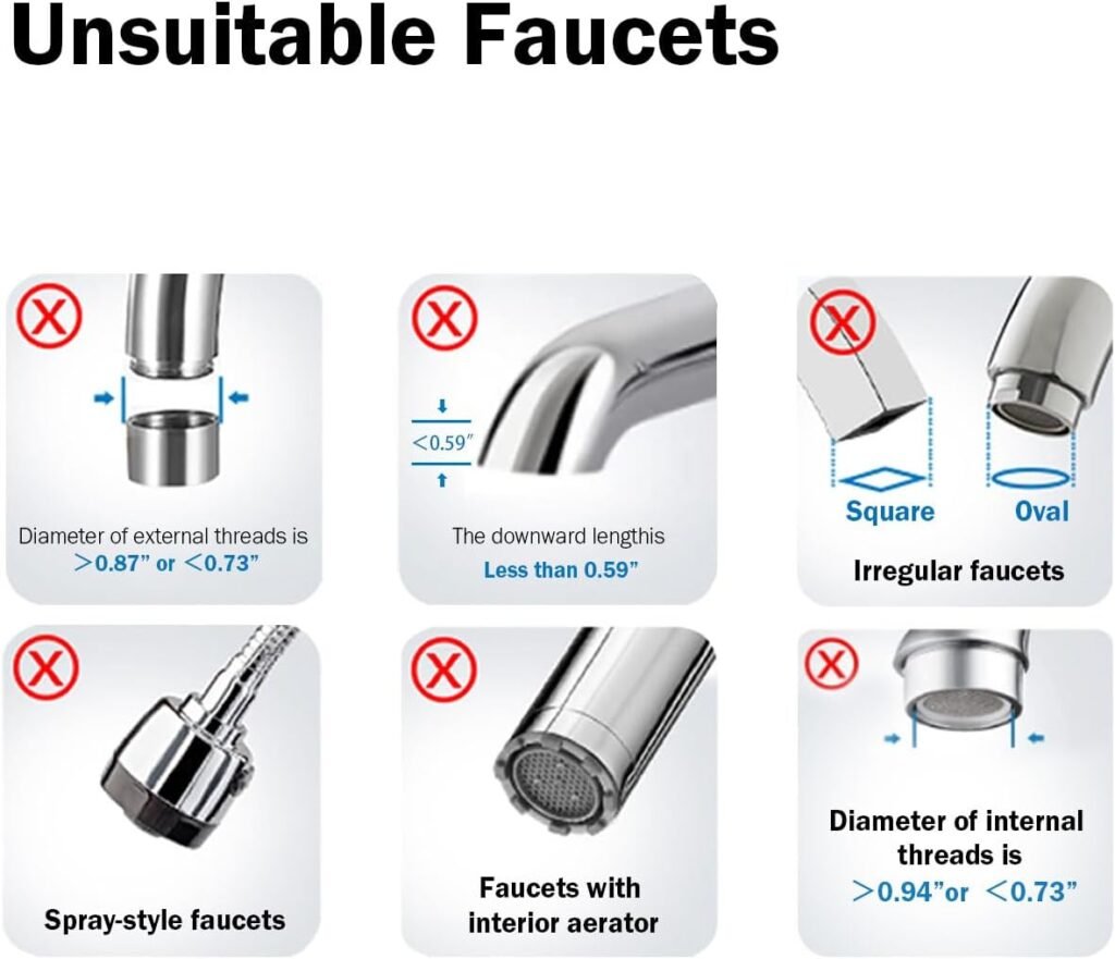 Frizzlife DS99 Countertop Water Filter System, 8-Stage Stainless Steel Faucet Water Filtration, 0.5 Micron NSF Certified Elements Reduces 99.99% Lead, Chlorine, Heavy Metals, Bad Taste  Odor