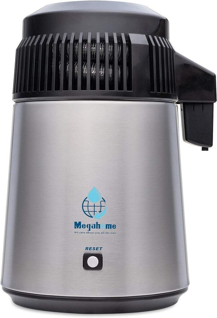 MH943SBS Megahome Heavy Duty Distiller, Glass Collection - 316 Stainless Steel