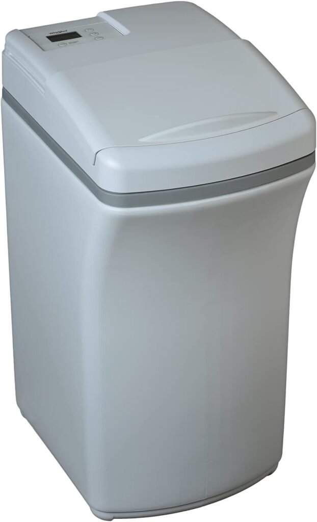 Whirlpool WHES18 High-Efficiency Compact Home Water Softener, Gray