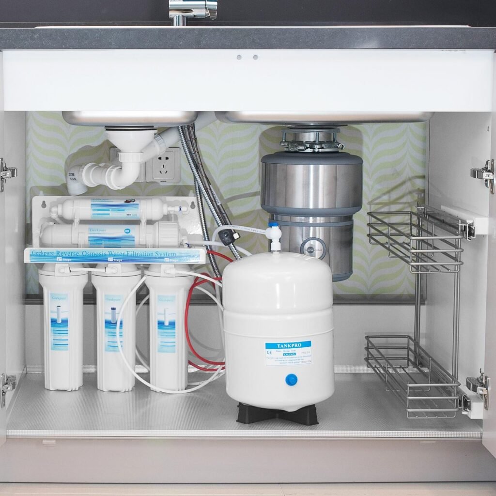 Geekpure 5-Stage Reverse Osmosis RO Drinking Water Filter System with Extra 7 Filters-75 GPD